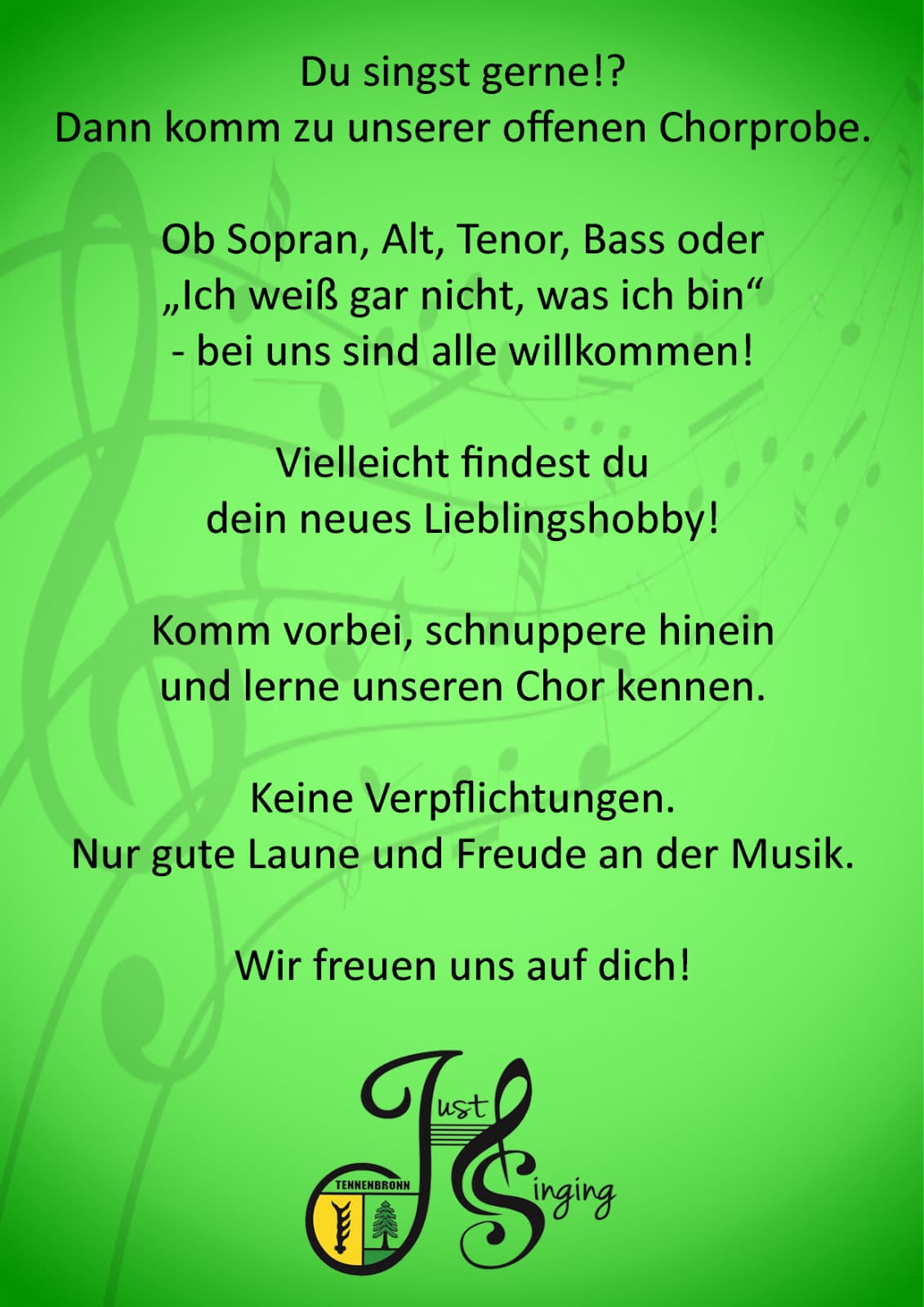 Flyer Offener Chorgesang 2